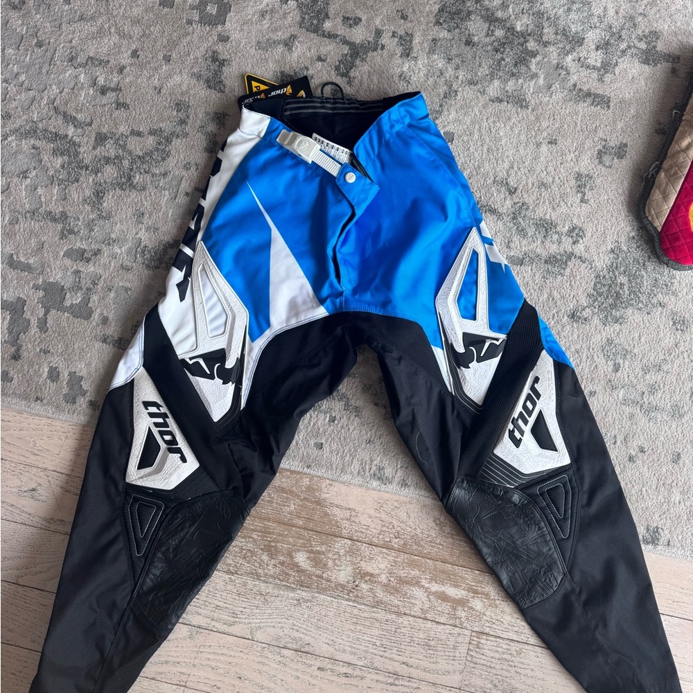 THOR Motocross Riding Pants Size 30 MX Dirt Bike Off-Road NEW w/ Tags Blue